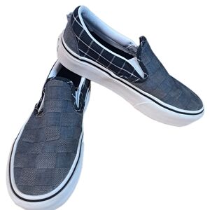 Vans Classic Slip-On Canvas Skate Shoes. Pre-owned, Good Condition, Clean/No Box